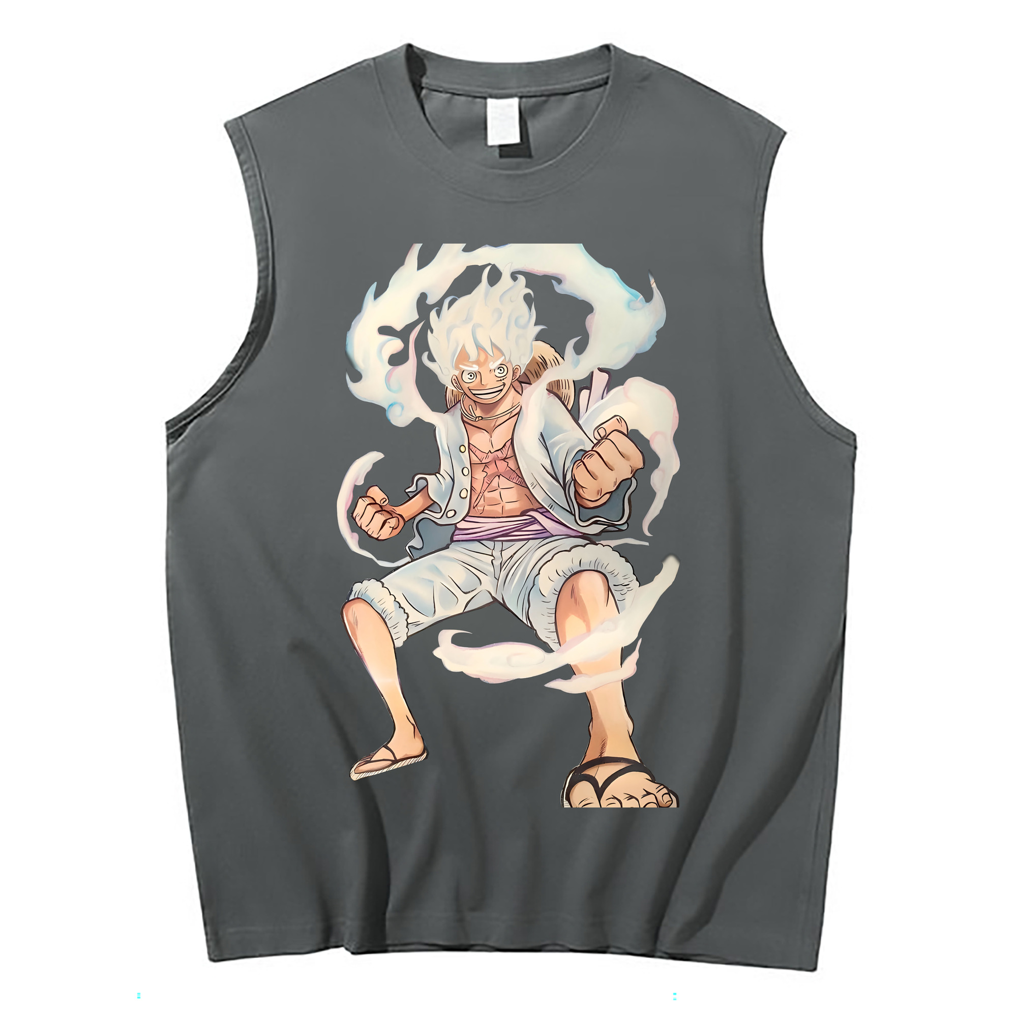 ワンピース モンキー・D・ルフィ ONE PIECE Monkey D. Luffy コットン100％タンクトップ（フロントプリント）
